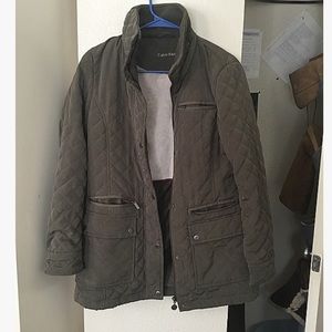 Calvin Klein Dark Green Puffer Cloat